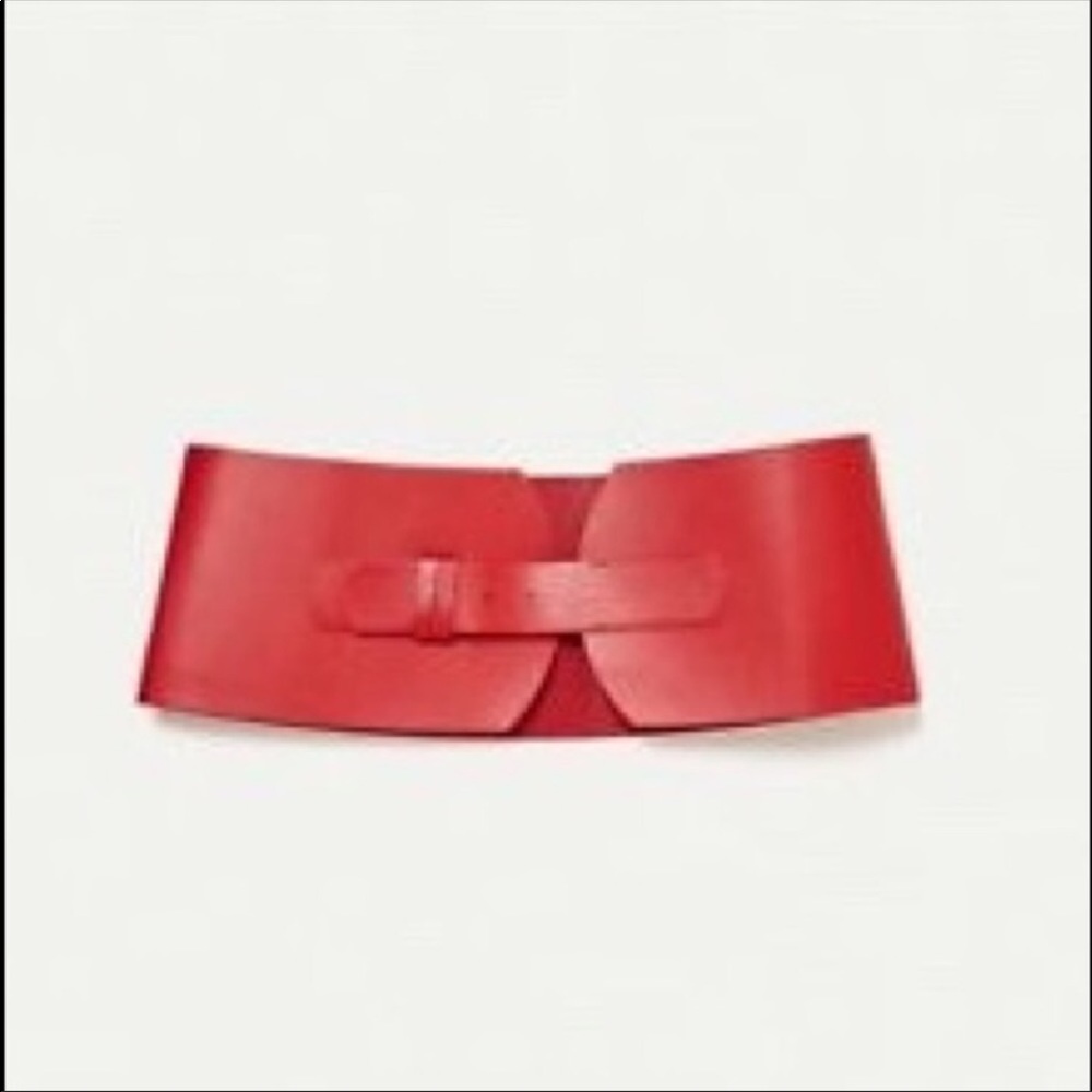 Red wide Zara corset type belt